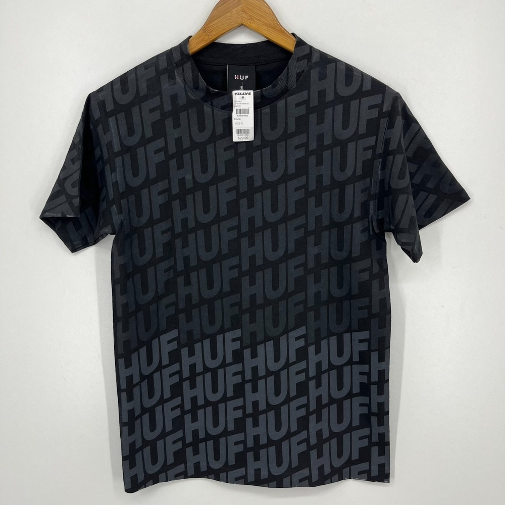 HUF T-Shirt Men's Size S Gray Short Sleeve Crew Neck Logo New NWT